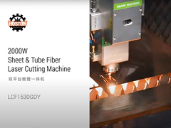 एक्सचेंज टेबल-शीट और ट्यूब लेजर कटर मशीन के साथ 2000W लेजर कटिंग मशीन