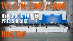 हाइड्रोलिक टैंडम प्रेस ब्रेक का मशीन डिस्प्ले